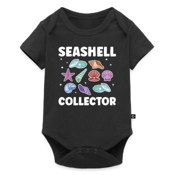 Shell collectors Mussel collectors collect mussels - Baby Premium short-sleeve bodysuit - black - Front