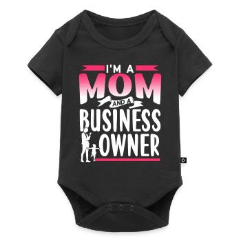I am a mother and a business owner - Baby Premium short-sleeve bodysuit - black - Front
