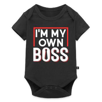 Je suis mon propre patron Fondateur entrepreneur PDG - Body à manches courtes Premium Bébé - noir - Devant