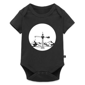 Great crane landscape - Baby Premium short-sleeve bodysuit - black - Front