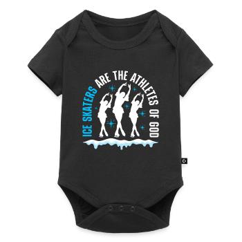 Patinage artistique - Body à manches courtes Premium Bébé - noir - Devant