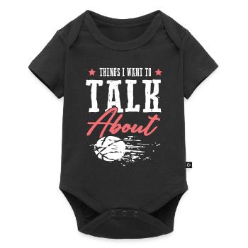 basketball cooler spruch - Baby Premium Kurzarmbody - Schwarz - Vorne