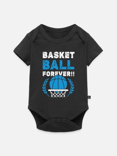 basketball cooler spruch - Baby Premium Kurzarmbody - Schwarz