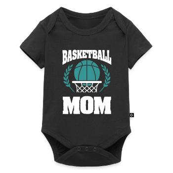 Maman basketball - Body à manches courtes Premium Bébé - noir - Devant
