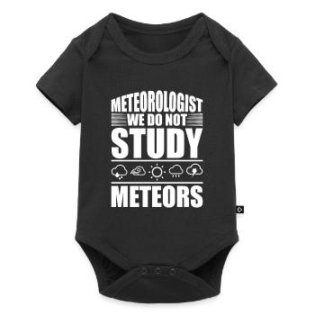 Météorologue disant cadeau météorologie - Body à manches courtes Premium Bébé - noir - Devant