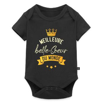 Meilleure belle soeur du monde - Body à manches courtes Premium Bébé - noir - Devant