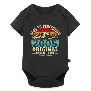 Aged to perfection 2005 Original - Baby Premium short-sleeve bodysuit - black - Front