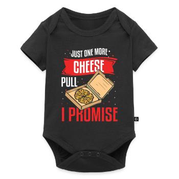 Just One More Cheese Pull I Promise Pizza Making - Baby Premium Kurzarmbody - Schwarz - Vorne