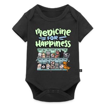 My Happy Medicine Every Day Pill - Baby Premium short-sleeve bodysuit - black - Front