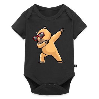 Capybara dansant avec des lunettes de soleil capybara - Body à manches courtes Premium Bébé - noir - Devant