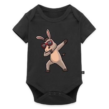 Danses de l’âne avec des lunettes de soleil Danseuse de danse - Body à manches courtes Premium Bébé - noir - Devant
