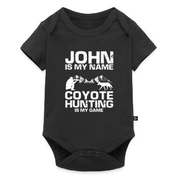Conception de coyote pour les réacteurs de coyote - Body à manches courtes Premium Bébé - noir - Devant