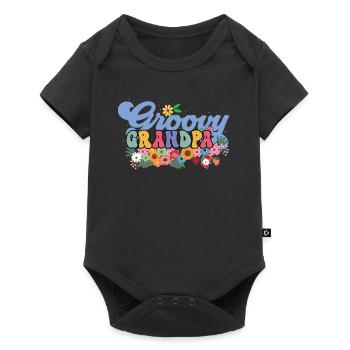 Groovy Grandpa Garden Plant Flowers Floral Decoration - Baby Premium short-sleeve bodysuit - black - Front