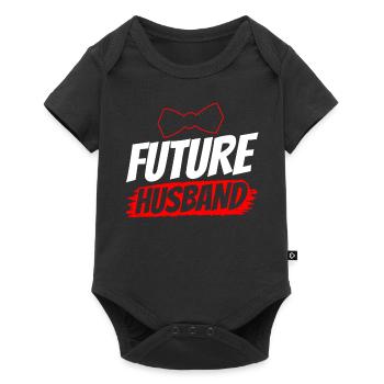 Future Husband Wedding Groom Party - Body à manches courtes Premium Bébé - noir - Devant