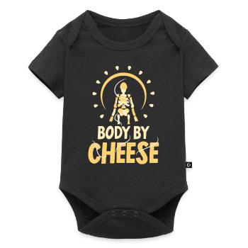 Body of cheese lover love sweet sayings - Baby Premium short-sleeve bodysuit - black - Front