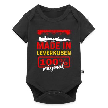 Leverkusen - Baby Premium short-sleeve bodysuit - black - Front
