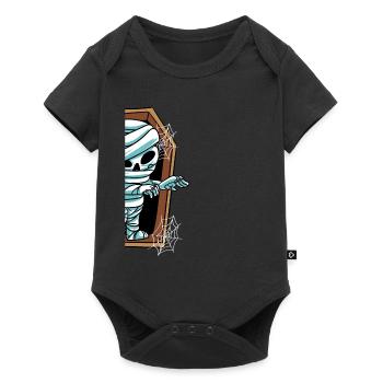 Mummy in the grave Halloween - Baby Premium short-sleeve bodysuit - black - Front