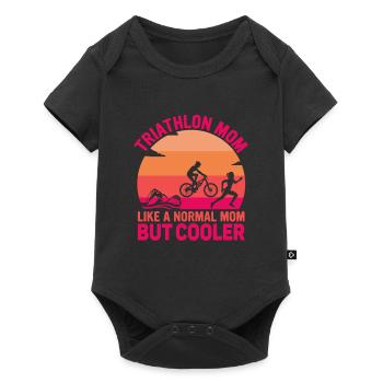 Triathlon Mom Like A Normal Mom But Cool Triathl - Baby Premium short-sleeve bodysuit - black - Front