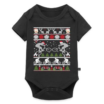 Amateur de VTT - Body à manches courtes Premium Bébé - noir - Devant