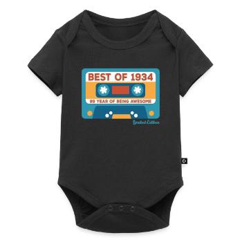 1934 Vintage Vintage Retro Cadeau D’anniversaire - Body à manches courtes Premium Bébé - noir - Devant