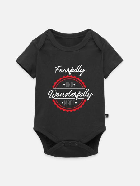 bibel spruch - Baby Premium Kurzarmbody - Schwarz