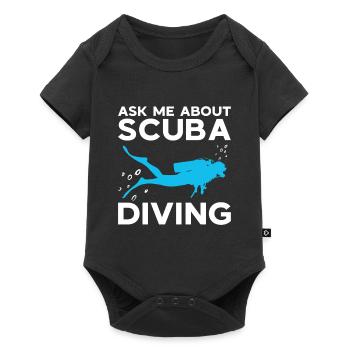 Scuba Diving Gift Underwater Scuba Diver - Baby Premium short-sleeve bodysuit - black - Front