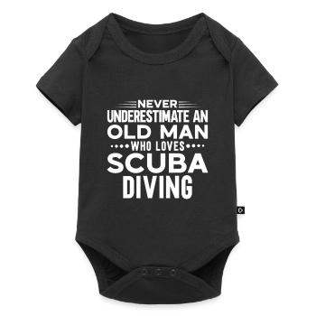 Scuba Diving Gift Underwater Scuba Diver - Baby Premium short-sleeve bodysuit - black - Front