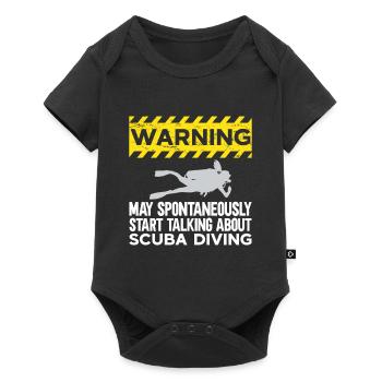 Cadeau de plongée sous-marine Plongeur sous-marin - Body à manches courtes Premium Bébé - noir - Devant