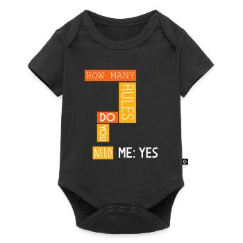 How many rules? - Baby Premium short-sleeve bodysuit - black - Front