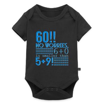 Alles Gute zum 60. Geburtstag!!! - Baby Premium Kurzarmbody - Schwarz - Vorne