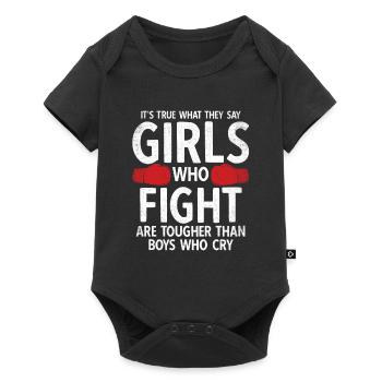 Boxsport Boxing - Baby Premium Kurzarmbody - Schwarz - Vorne