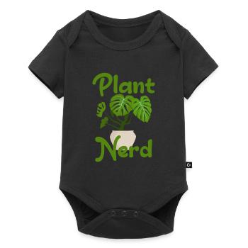 Nerd des plantes - Body à manches courtes Premium Bébé - noir - Devant