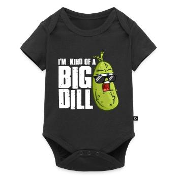 Je suis un peu un grand amateur de cornichons drôle à l’aneth végétalien - Body à manches courtes Premium Bébé - noir - Devant