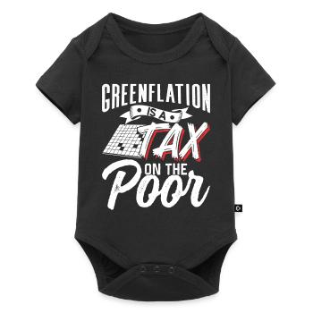 Green inflation is a tax for the poor Green - Baby Premium short-sleeve bodysuit - black - Front