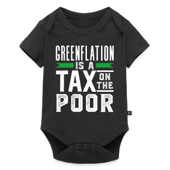 Green inflation is a tax for the poor Green - Baby Premium short-sleeve bodysuit - black - Front