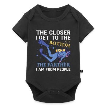 Scuba Diving Gift Underwater Scuba Diver - Baby Premium short-sleeve bodysuit - black - Front