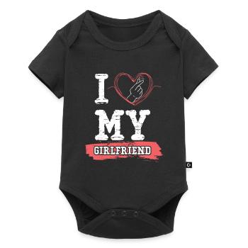 I love my girlfriend - Baby Premium short-sleeve bodysuit - black - Front