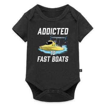 Drag Boat Racing I Drag Boat Driver Speedboat - Body à manches courtes Premium Bébé - noir - Devant