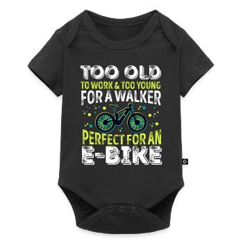 Perfect for an Ebike Funny Electric Bicycle Gift - Baby Premium short-sleeve bodysuit - black - Front