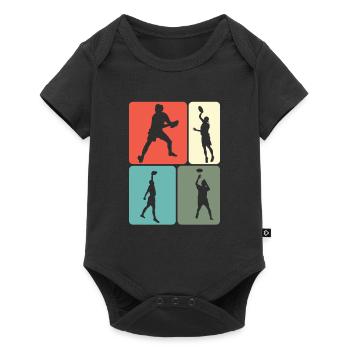 Frisbee Rétro Ultimate Frisbee Player Disc Sport - Body à manches courtes Premium Bébé - noir - Devant