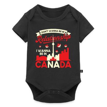 Fêtes du Canada Racines canadiennes - Body à manches courtes Premium Bébé - noir - Devant