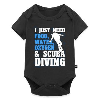Scuba Diving Gift Underwater Scuba Diver - Baby Premium short-sleeve bodysuit - black - Front