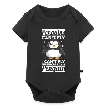 Penguins can't fly I'm a penguin - Baby Premium short-sleeve bodysuit - black - Front
