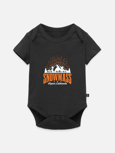 Aspen - Baby Premium Kurzarmbody - Schwarz