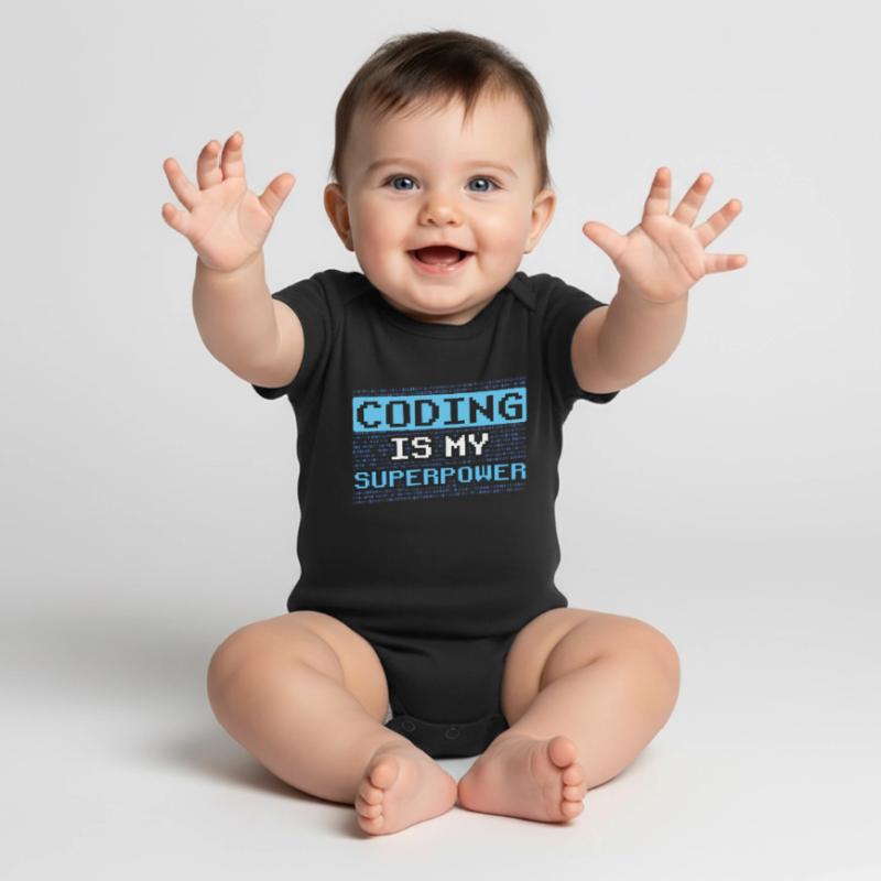 Le codage est mon programmeur codeur superpuissant Body à manches courtes Premium Bébé