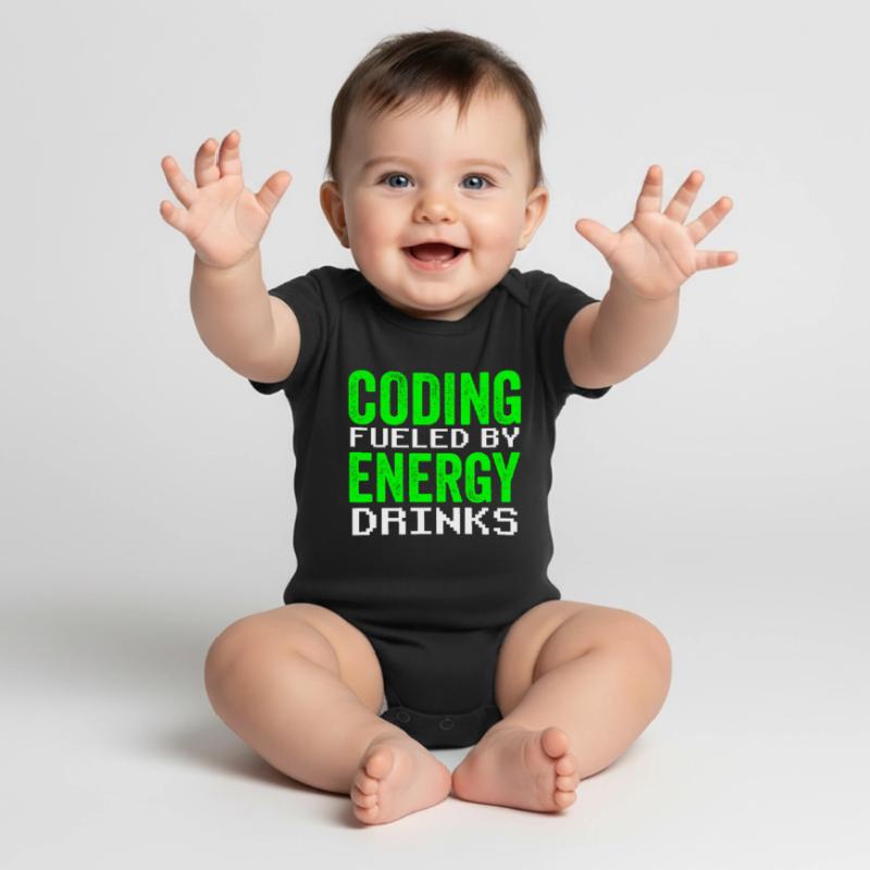 Programmieren Mit Energydrinks Coder Code Coding Baby Premium Kurzarmbody