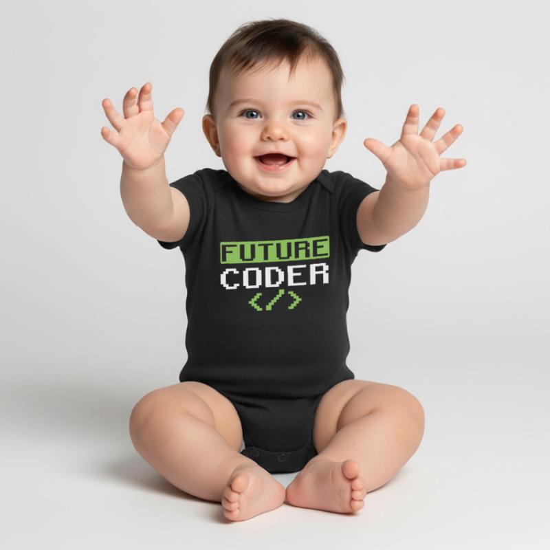Future Coder Coding Programmer Code Baby Premium short-sleeve bodysuit