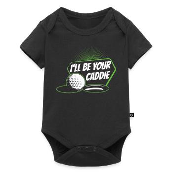 I will be your caddie Golf Golfer Golfer - Baby Premium short-sleeve bodysuit - black - Front