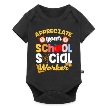 Appreciate Your School Social Worker School Profession - Baby Premium short-sleeve bodysuit - black - Front