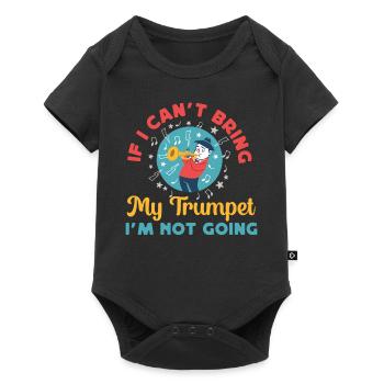 Trompettiste Si je ne peux pas apporter mon - Body à manches courtes Premium Bébé - noir - Devant